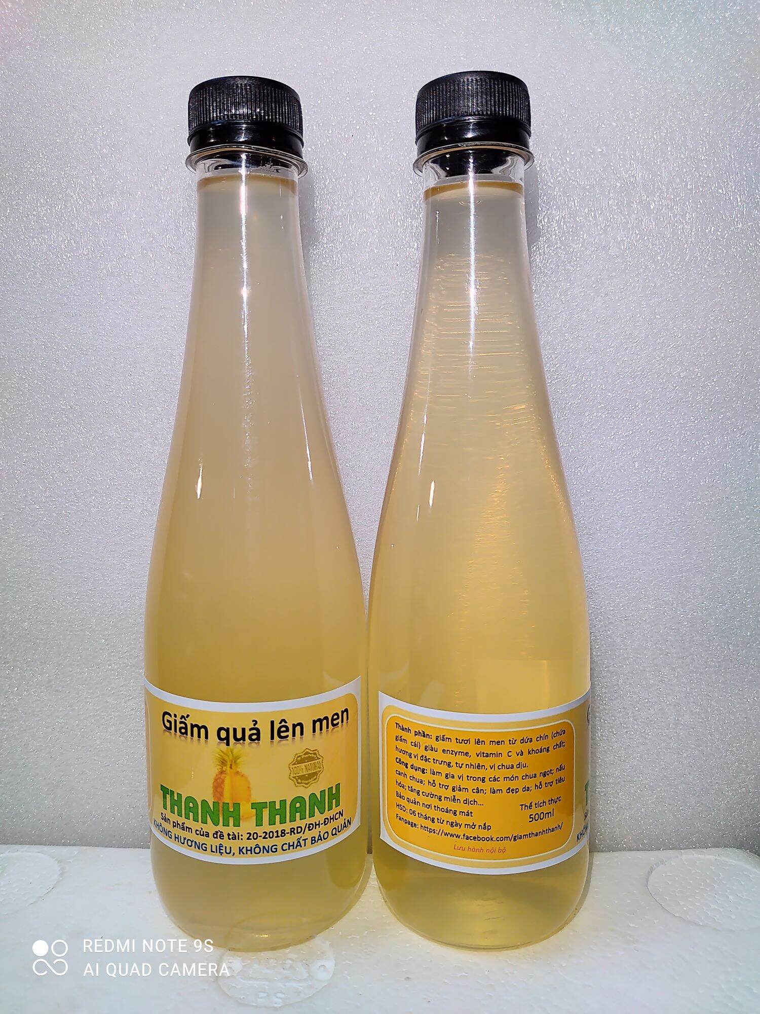Giấm dứa Thanh Thanh, chai 500ml