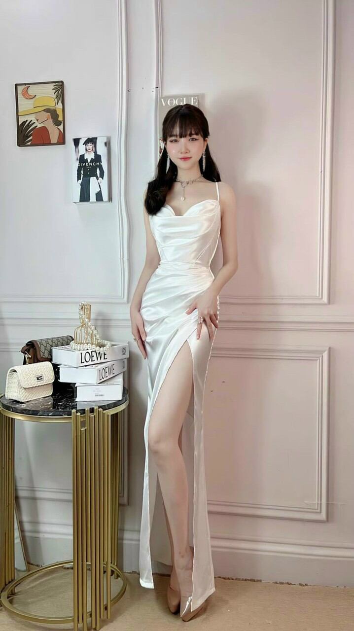 ĐẦM BODY CỔ ĐỔ KẾT CHUỖI