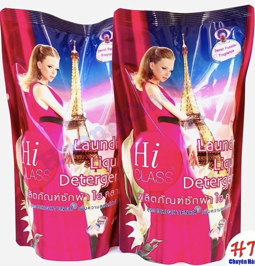 Nước Giặt HiClass Thái Lan Túi 500ml, Nước giặt Thái Giặt sạch thơm, an toàn cho da