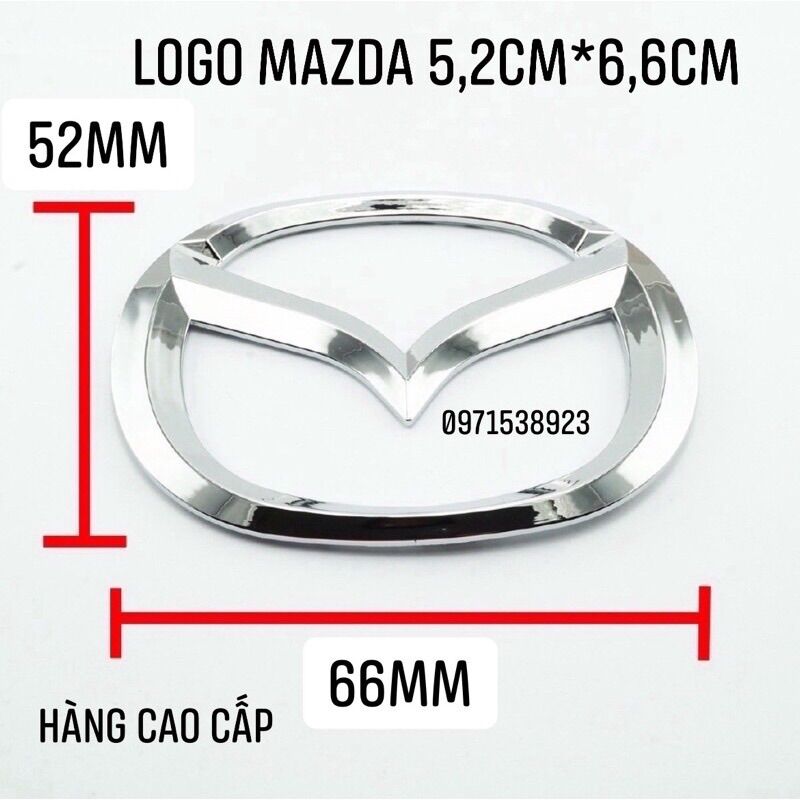 Logo MAZDA dán thân xe hàng cao cấp nhiều kích thước