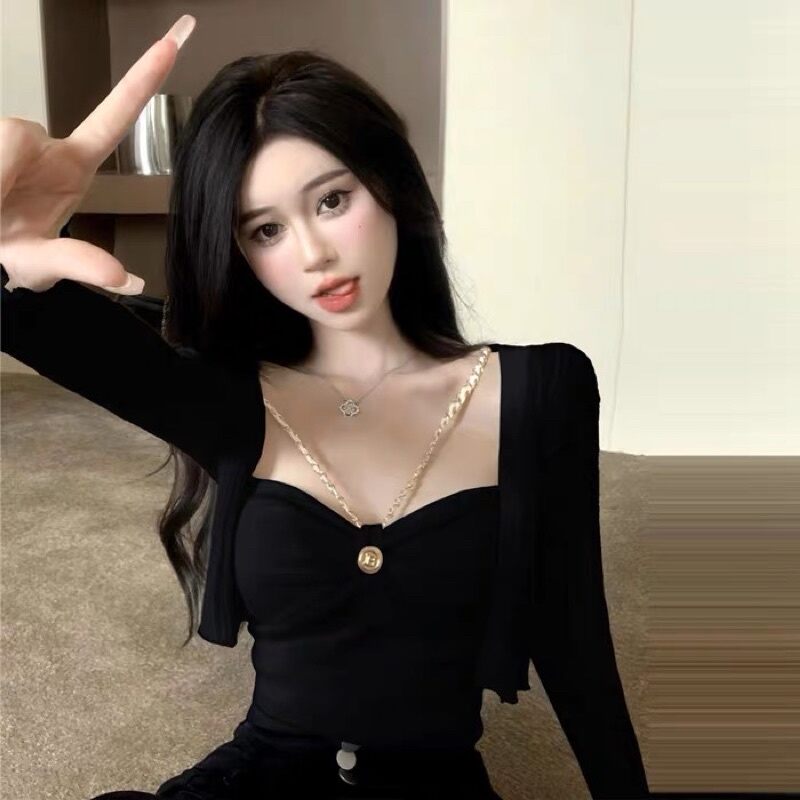 ÁO YẾM CROPTOP PHỐI XÍCH SIÊU SẸC XY VBC09
