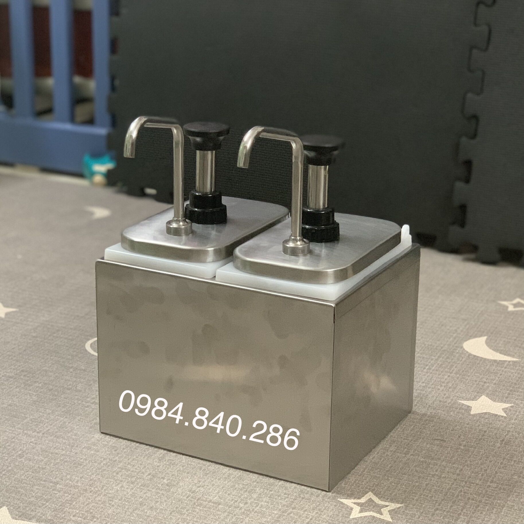 Bình bơm tương ớt tương cà inox KFC