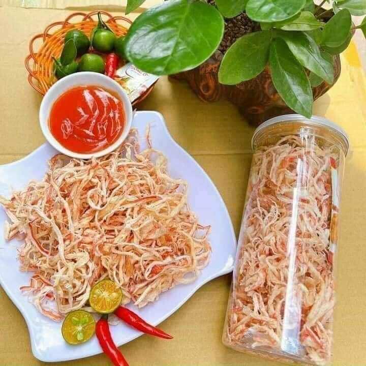MỰC XÉ SỢI HẤP NƯỚC DỪA 250GR