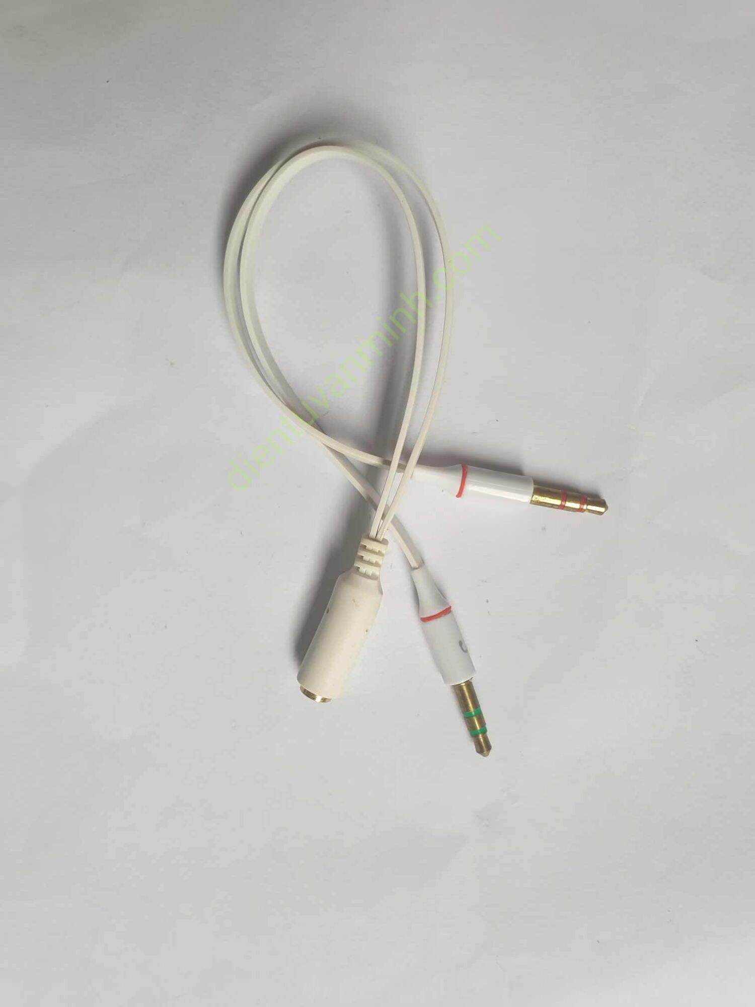 Jack âm thanh 3.5mm chuyển đổi 1 cái sang 2 đực