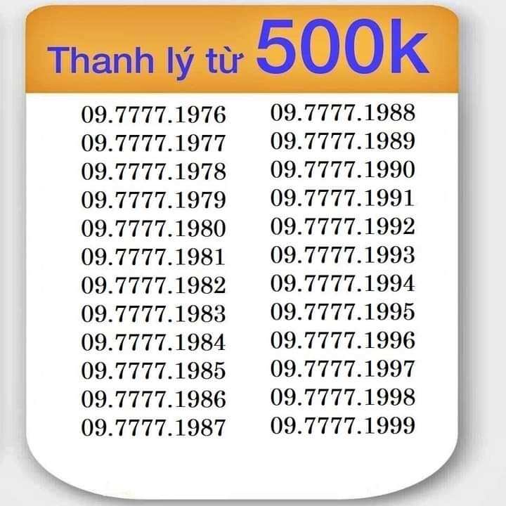 Xả Kho Sim Số Đẹp Phong Thủy Chiêu Tài Lộc Giá Rẻ Khuyến Mãi Giảm Giá Đặc  Biệt - Mixasale