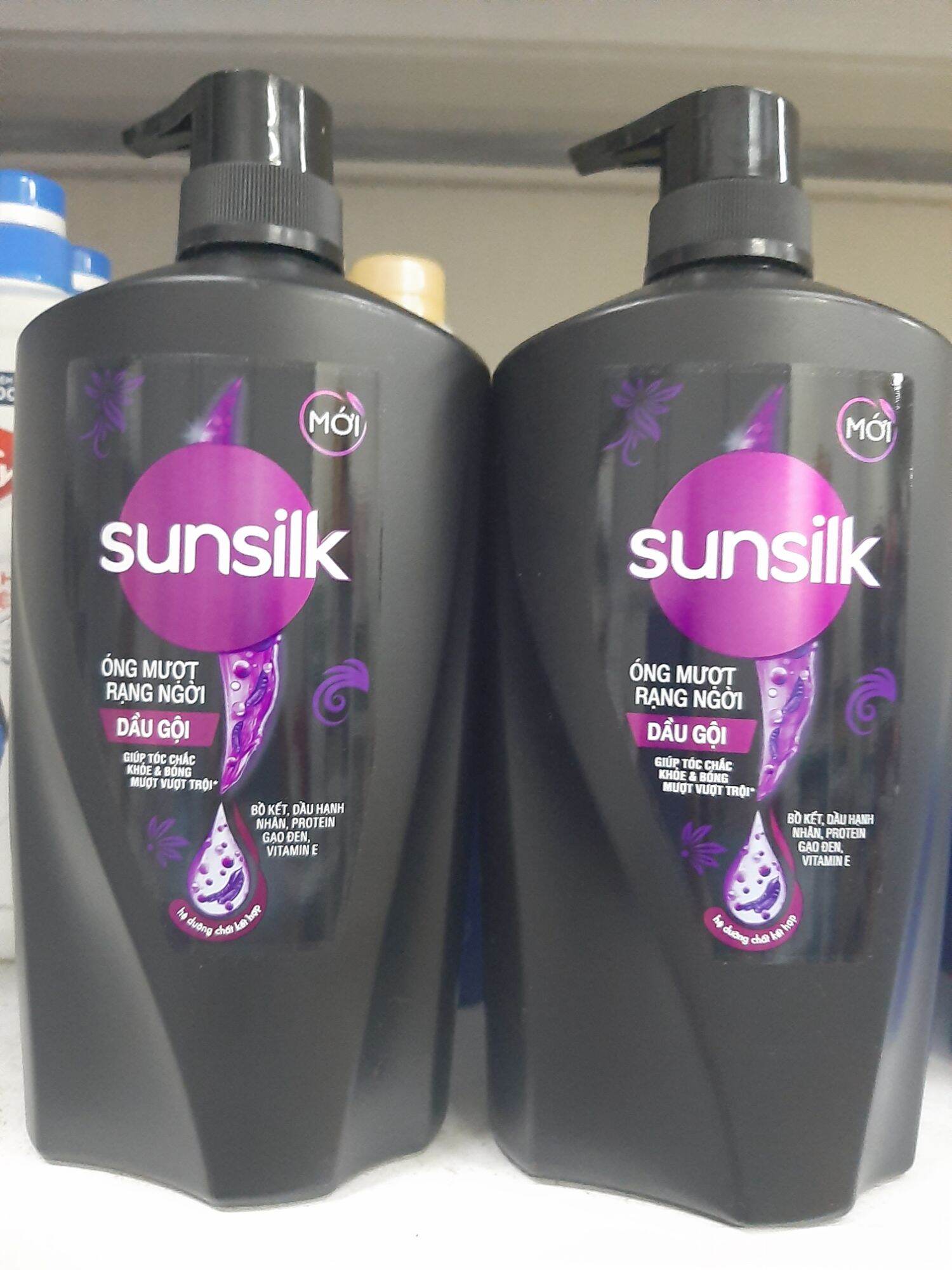 Dầu gội Sunsilk Bồ Kết óng mượt rạng ngời 900g (mầu đen)
