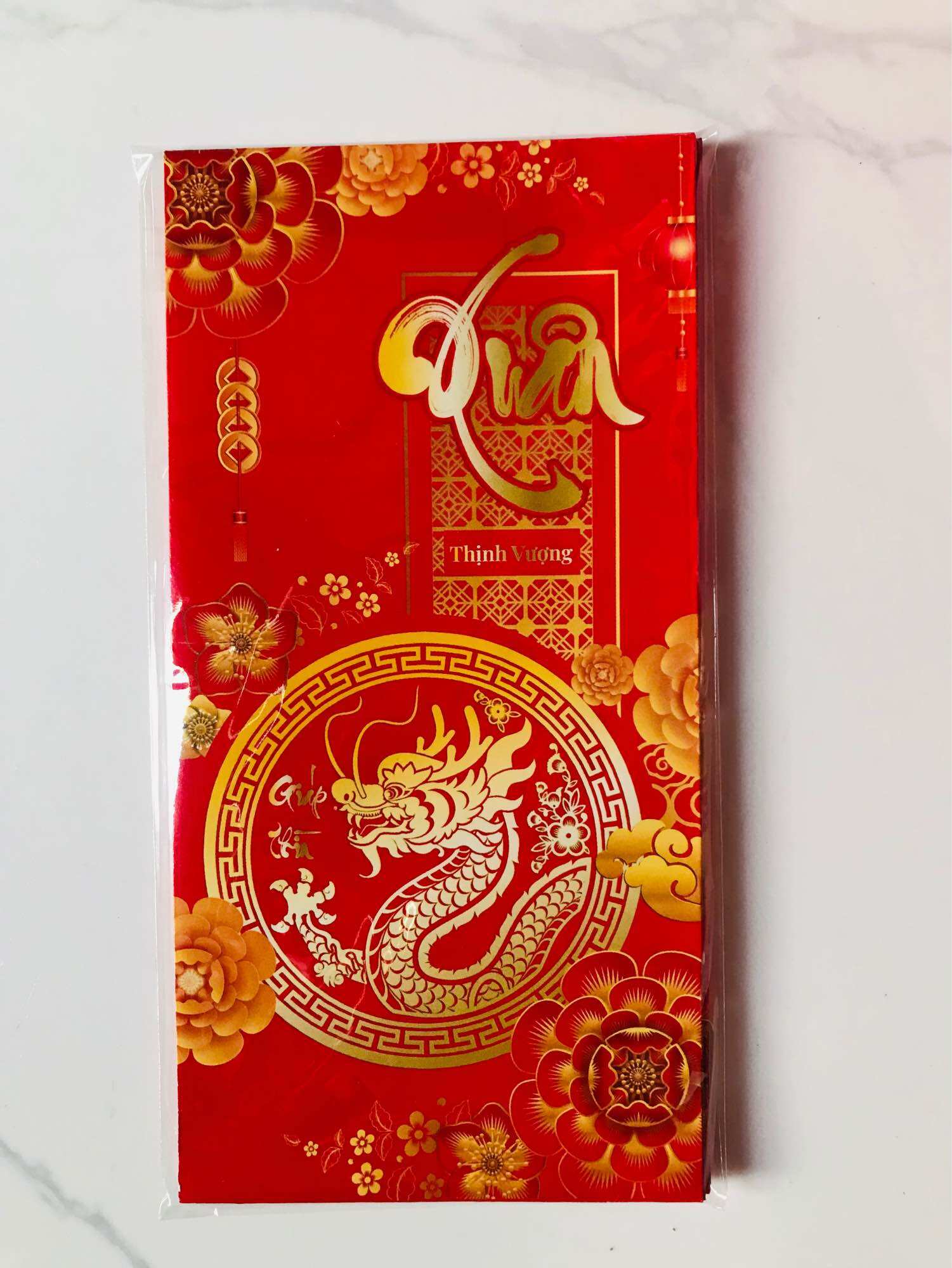 Bao lì xì Tết không có năm (1 xấp 10 cái)