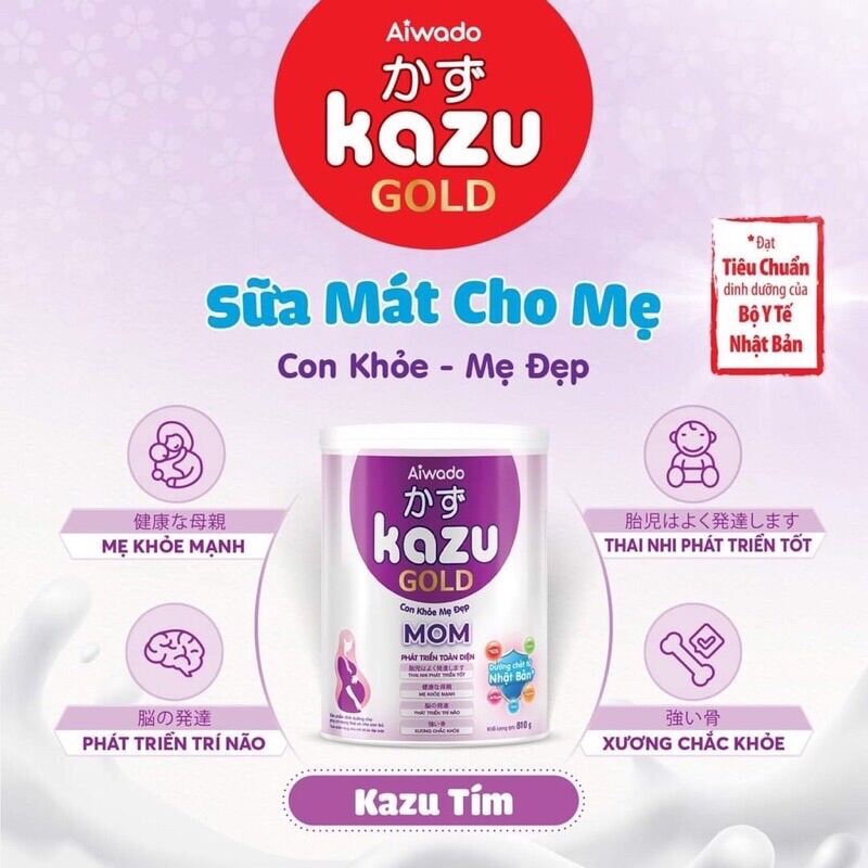 Sữa bột Kazu mom lon 810g chính hãng