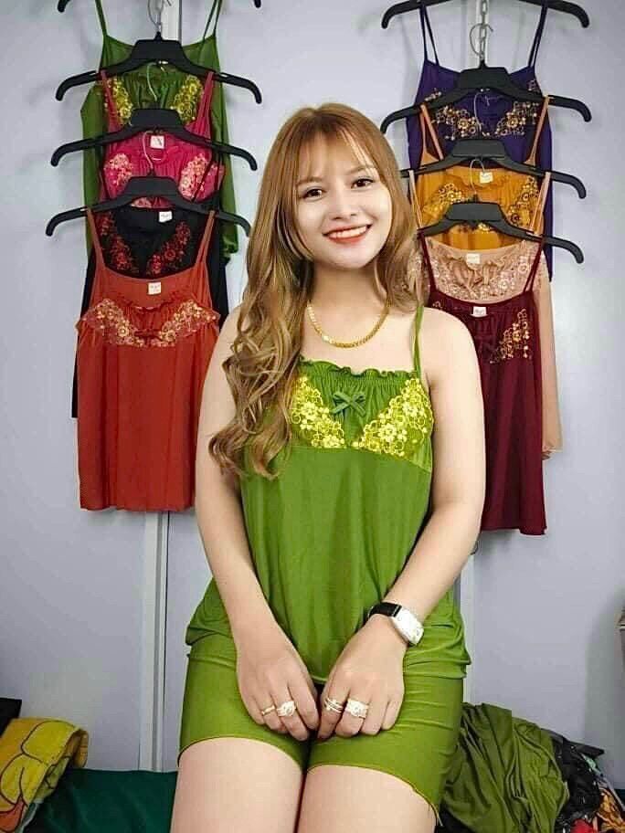 Bộ đùi thun lạnh 2 dây nhí phối ren