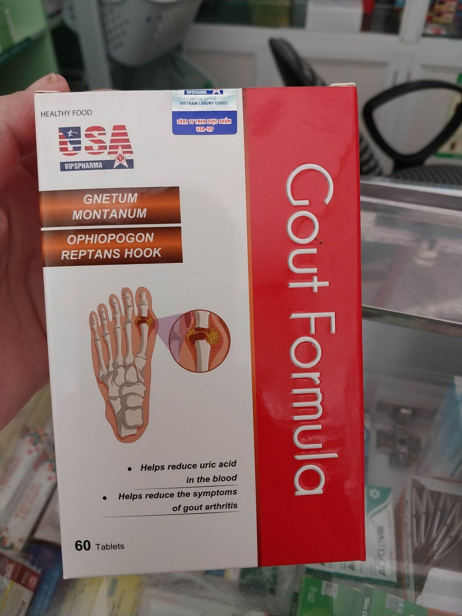 Viên uống hỗ trợ viêm đau khớp gout formula
