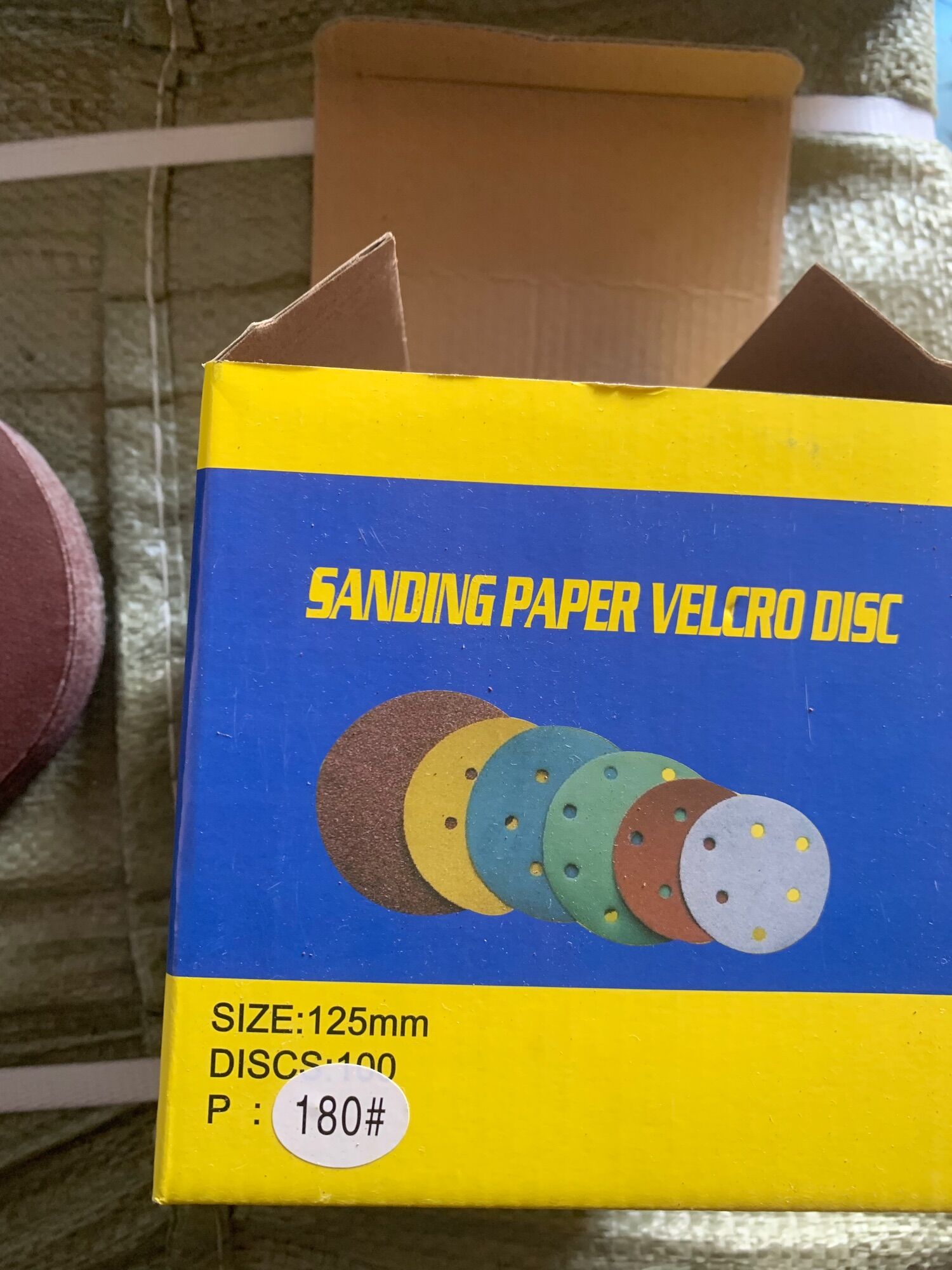 Giấy nhám máy chà gỗ 125 mm ( 100 tờ)