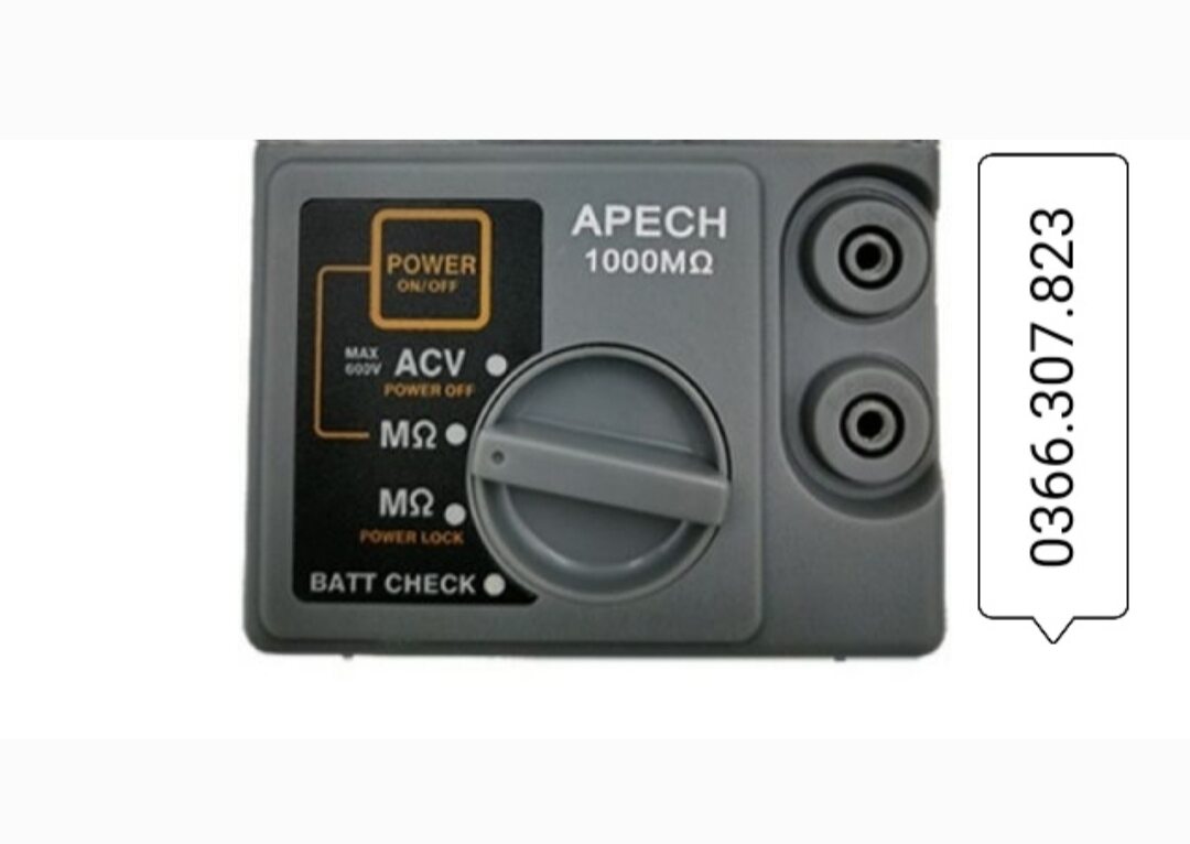 Đồng hồ đo điện trở cách điện APECH 1000MΩ 500V   | Điện trở cách điện, kiểm tra an toàn điện, đo ACV, đo MΩ, kiểm tra pin.