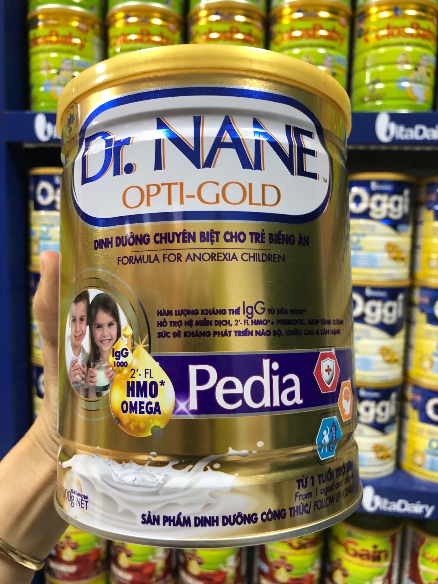 Sữa Dr. Nane Opti-Gold Pedia 800g  Hsd 9 2024