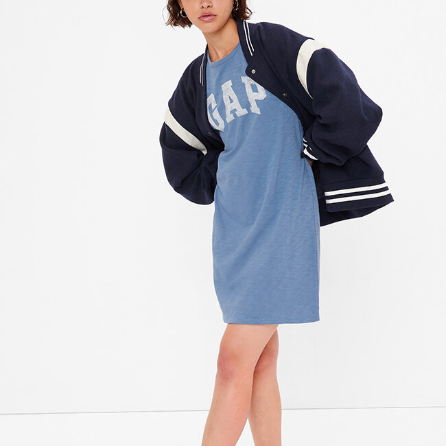 Gap - đầm nữ - v-ss logo tee - 428795-00