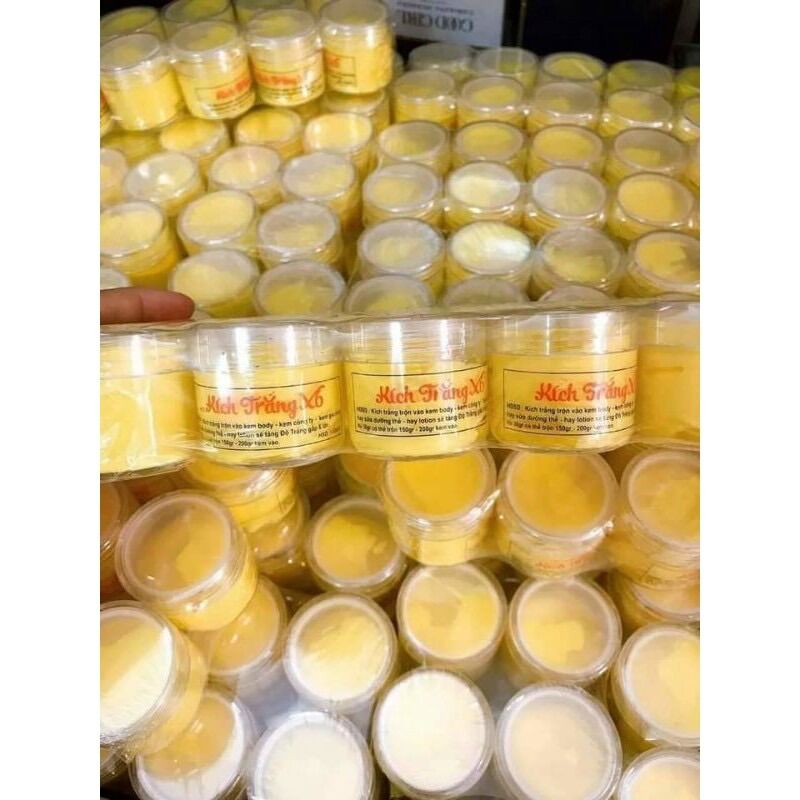 Combo 10 hủ kích trắng x6 trộn kem body siêu trắng siêu thơm mịn hủ 30g