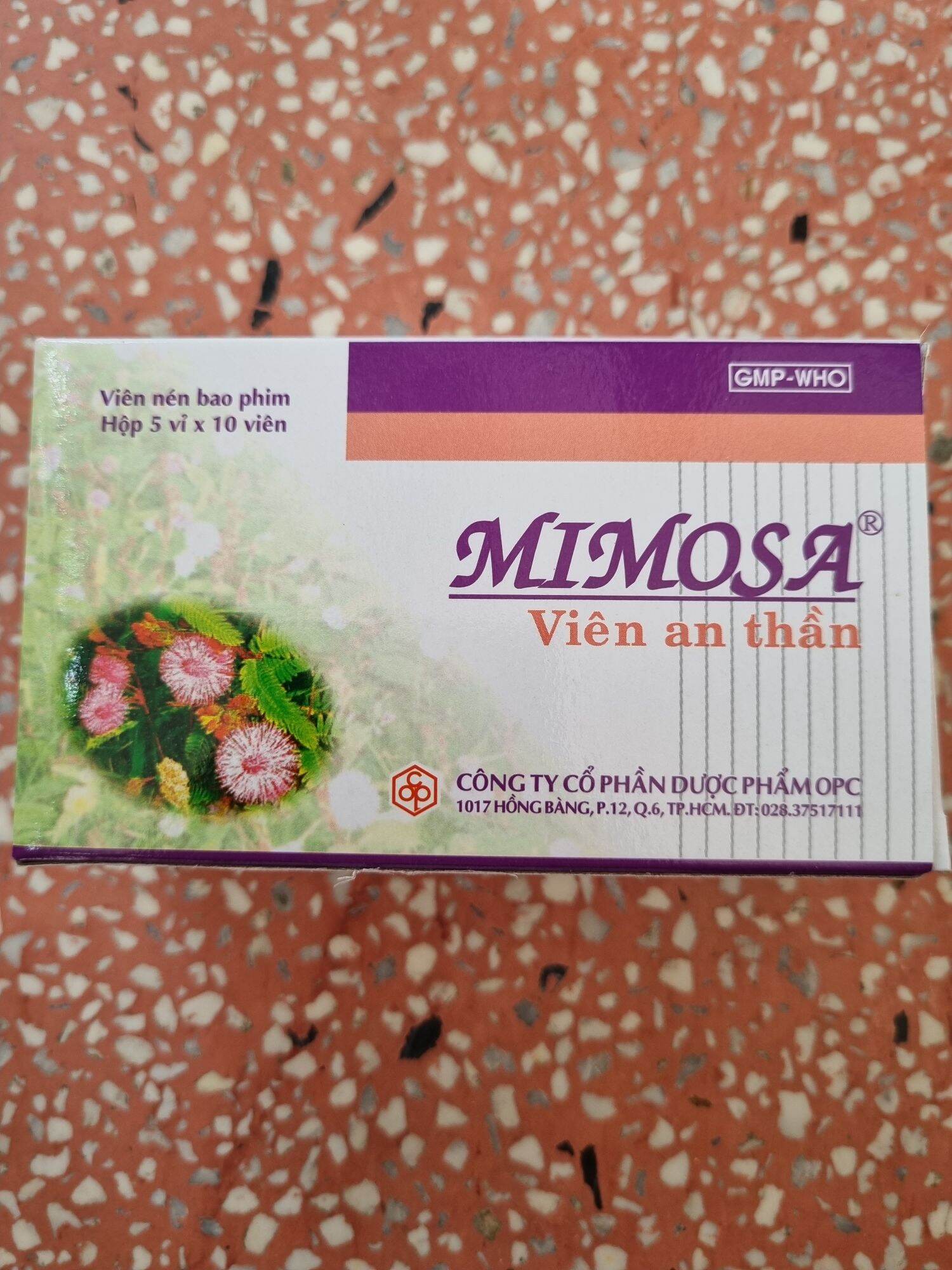 Mimosa - Viên An Thần Thảo Dược - Hộp 50 viên