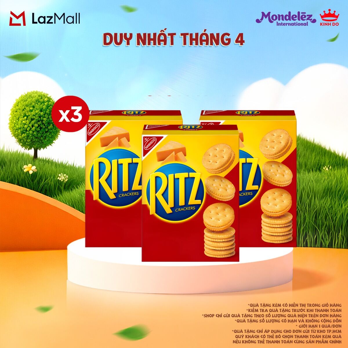 Combo 2/ Combo 3 Hộp Bánh Quy Ritz Kẹp Kem Phô Mai 106g (Hàng Xuất Khẩu Thị Trường Nhật)