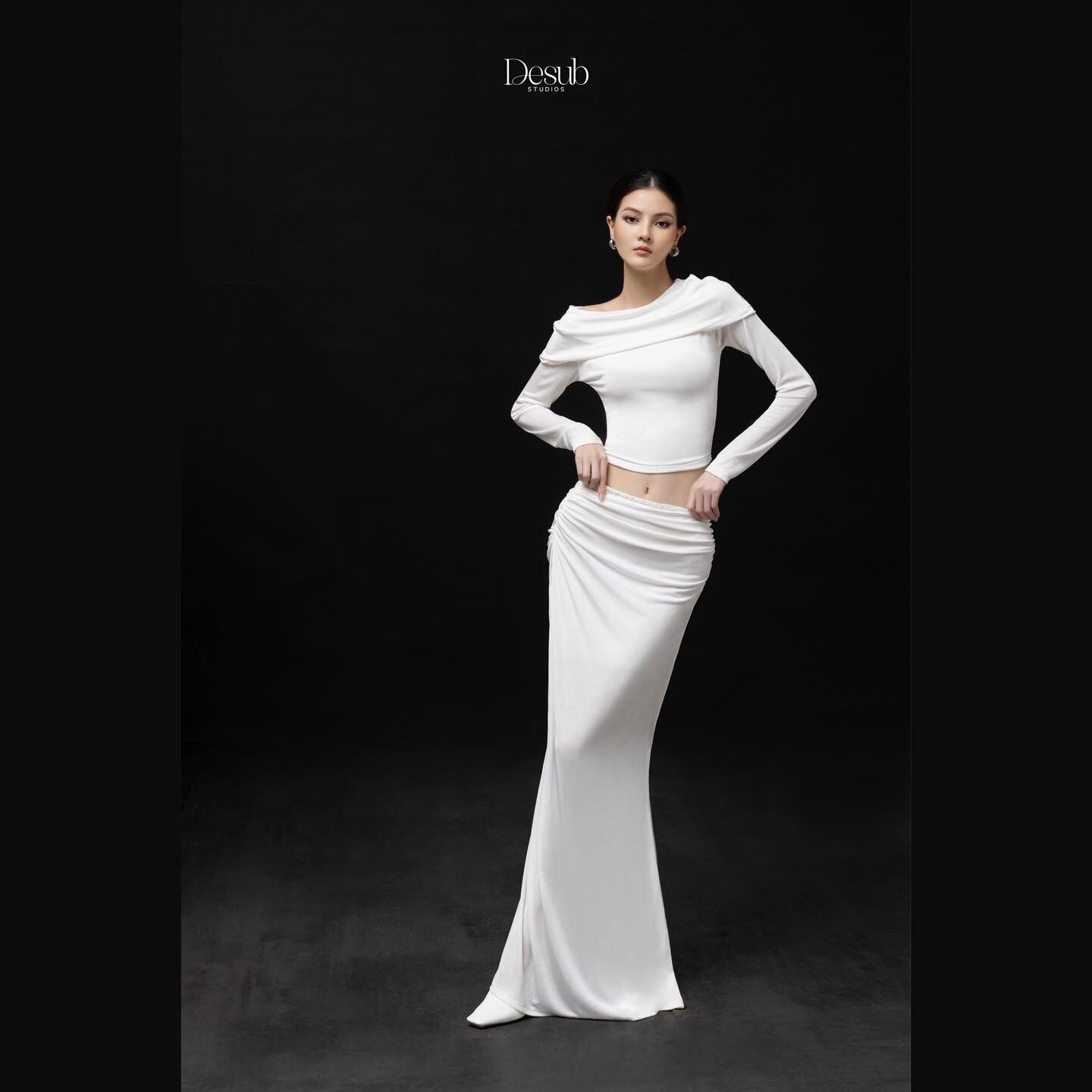 Bộ áo váy crystal set desub studios