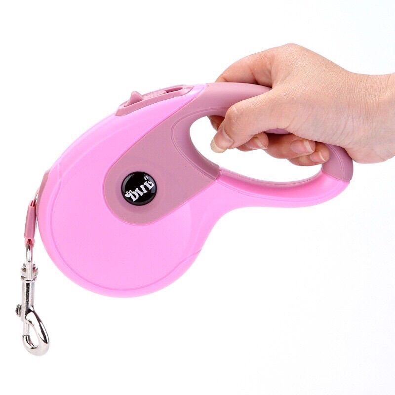 Dây dăt chó tự động co rút 5M cho chó lớn