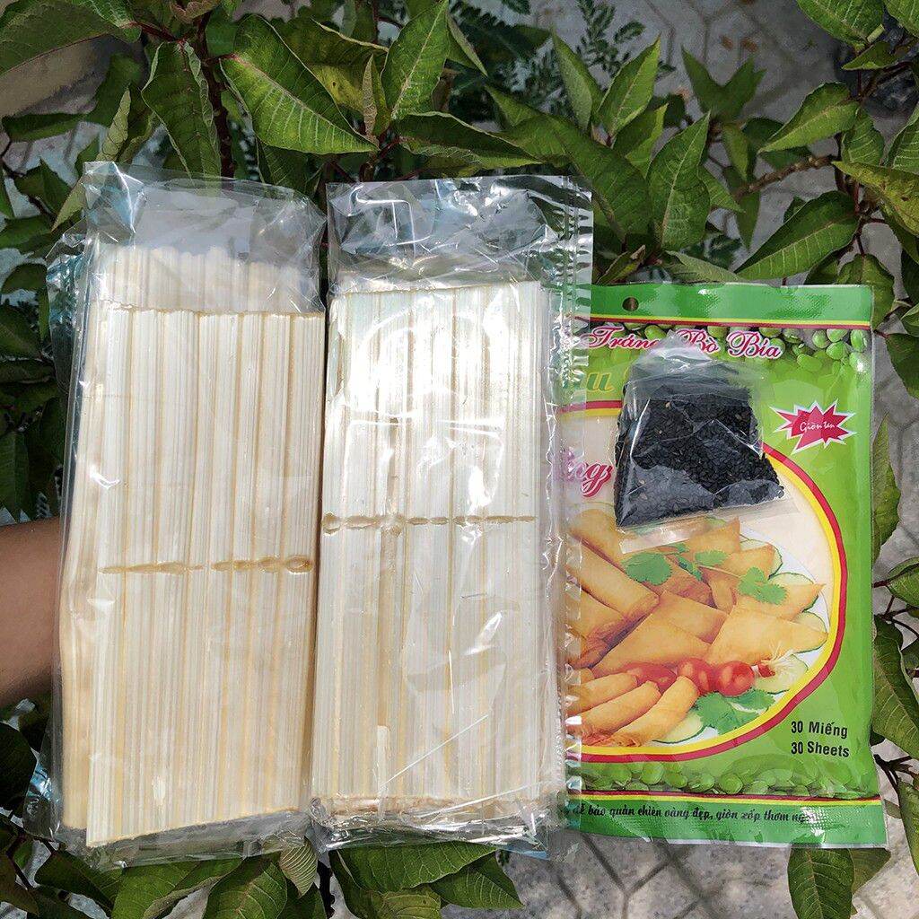 Set bánh tráng bò bía đậu xanh