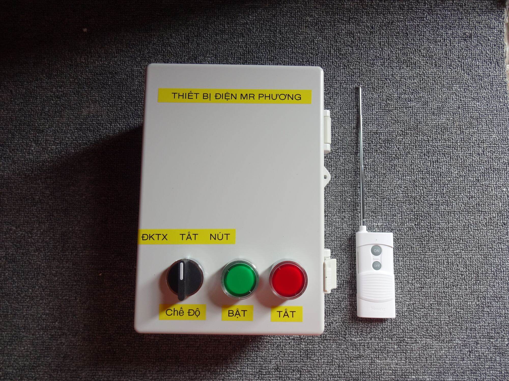 Tác động điều khiển bộ điều khiển bật tắt bơm từ xa 1hp, 2hp, 3hp. 1 pha 220v