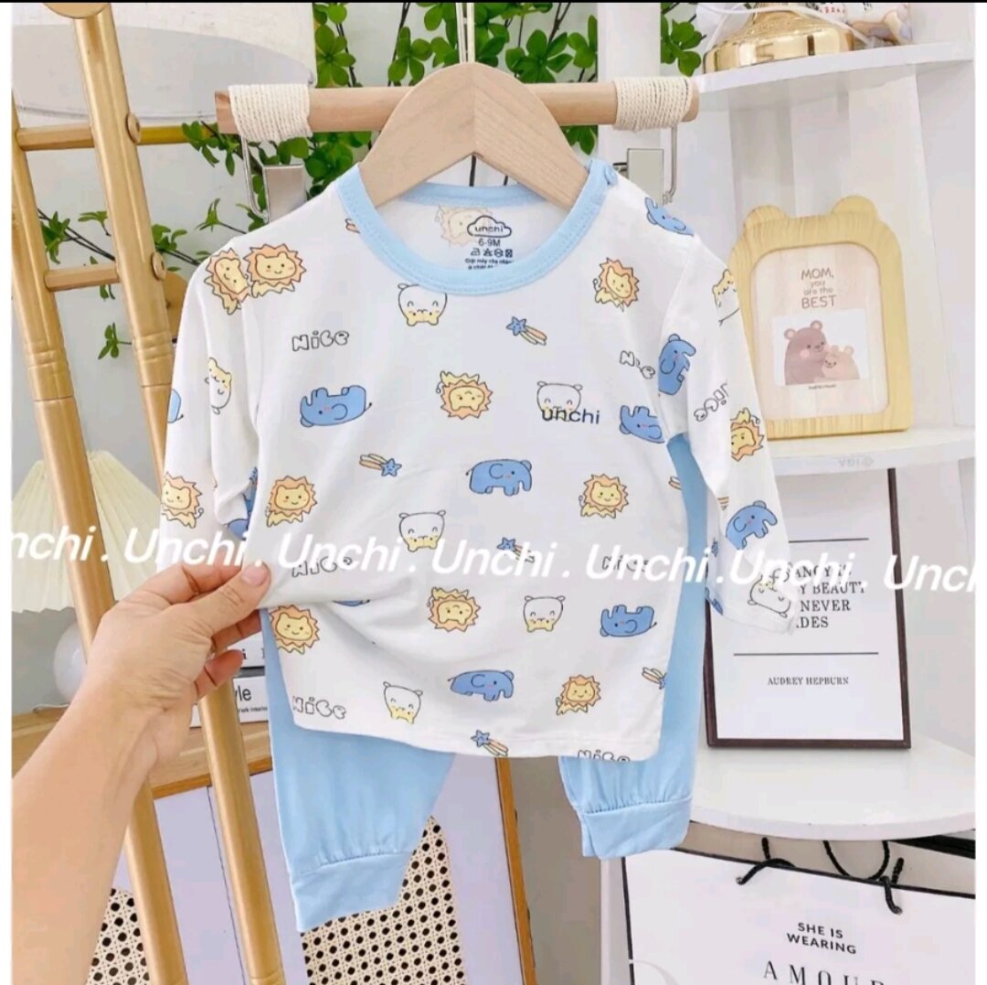 Bộ UNCHI dài tay cho trẻ 5-15kg