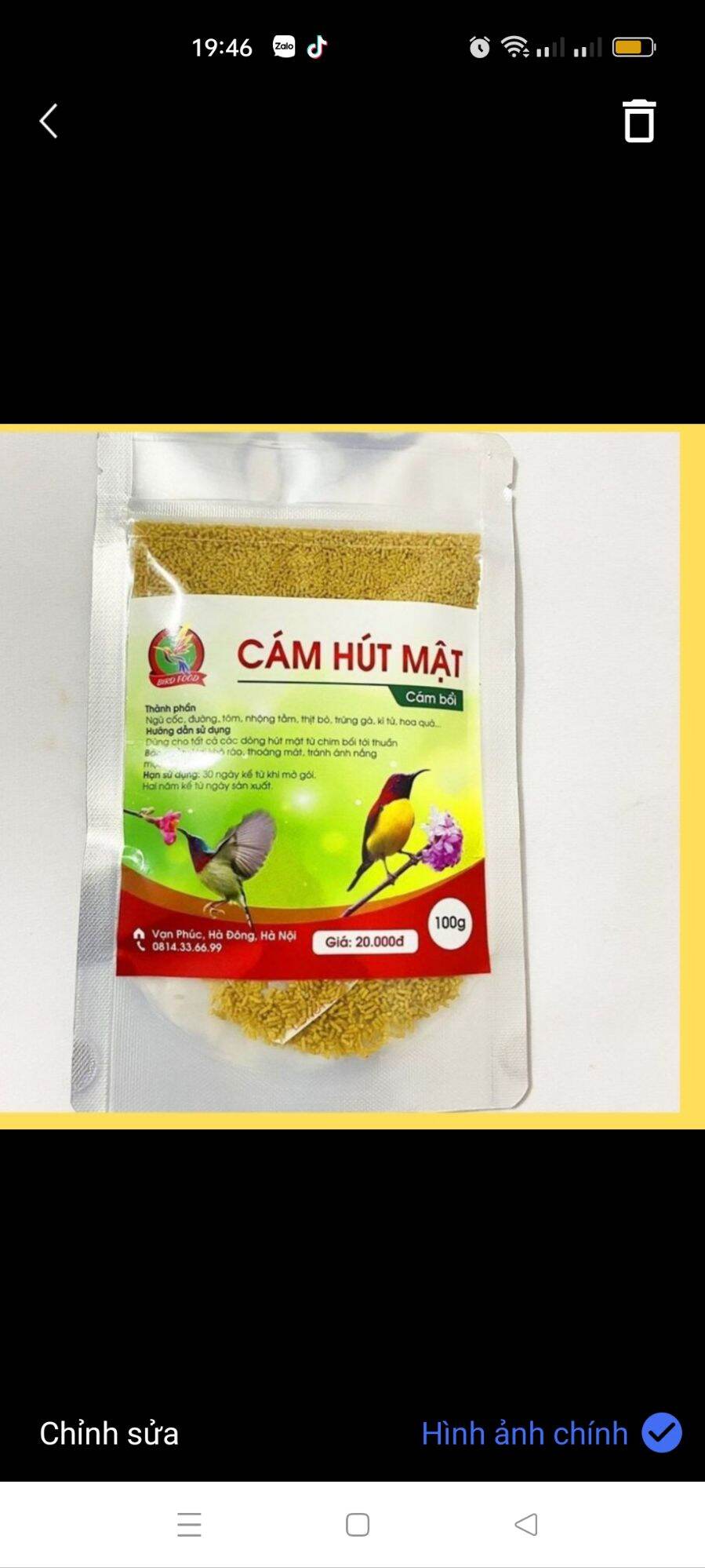 Cám chim hút mật