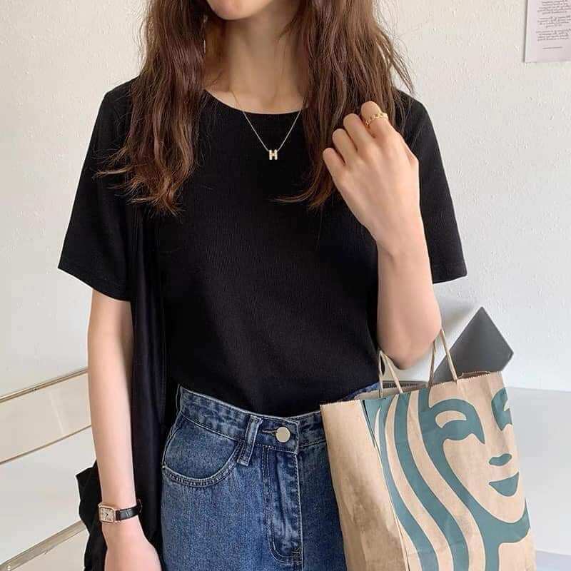Áo thun Babytee Trơn Cá Tính, Áo Thun Nữ Babytee cotton co dãn