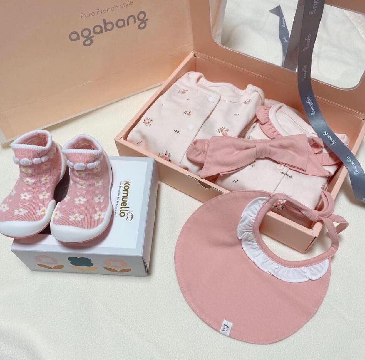 Giày tập đi cho bé cưng Ggomoosin - Blossom