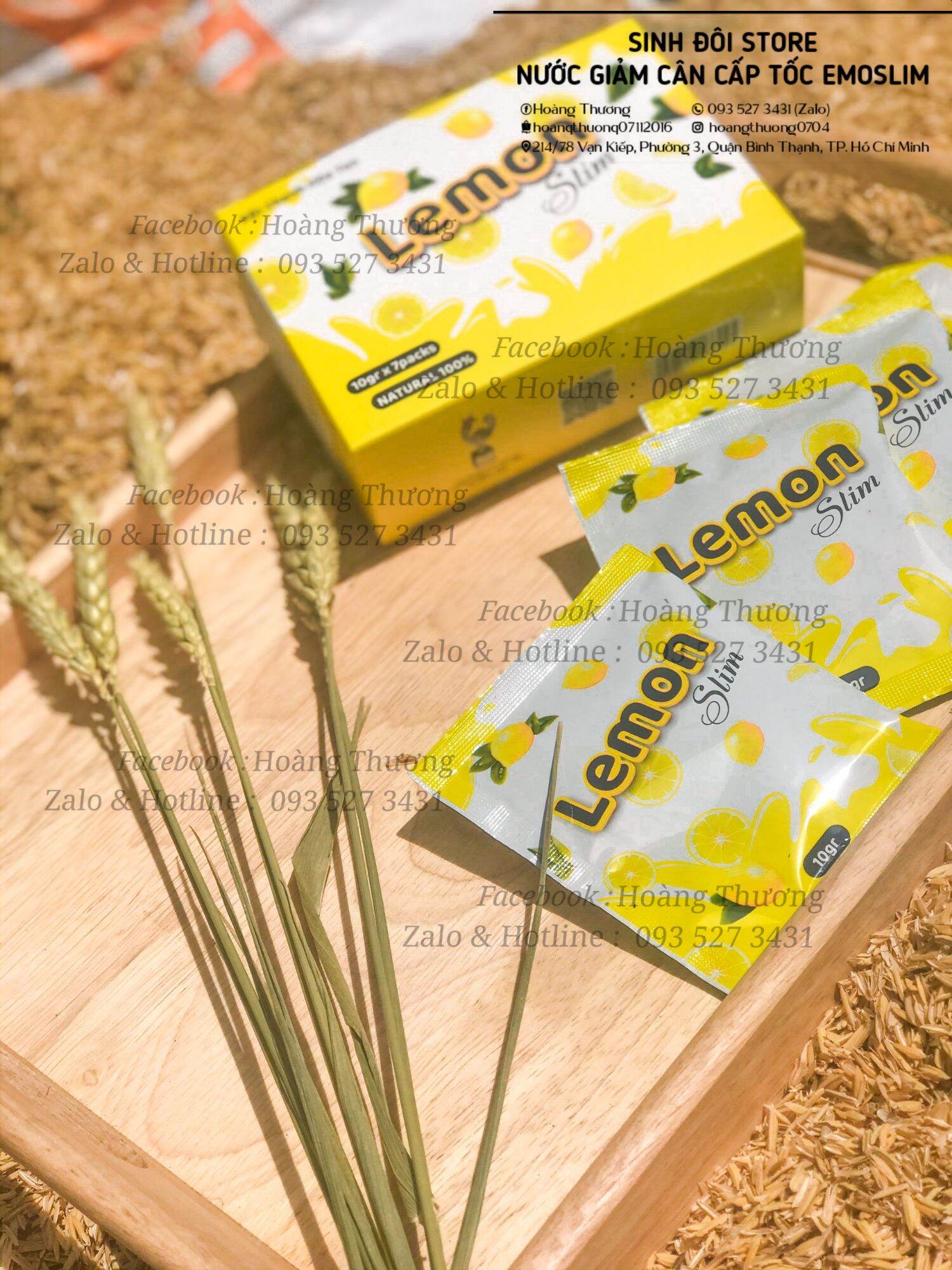 [HCM]Emoslim vị Chanh ( giảm từ 1-4kg sau liệu trình 7 gói 7 ngày)