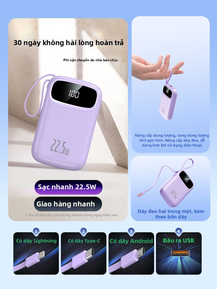  Sạc Dự Phòng Hợp Quy Định Hàng Không 20000mAh 