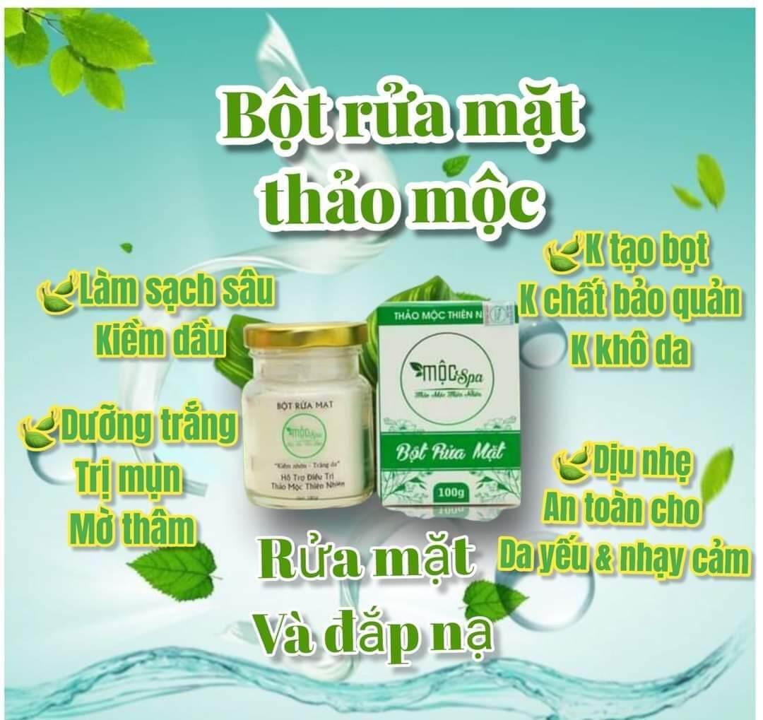 bột rửa mặt mộc spa