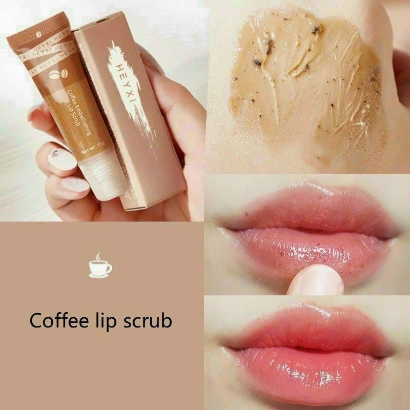 Tuýp tẩy tế bào môi chết tinh chất cafe Heixi