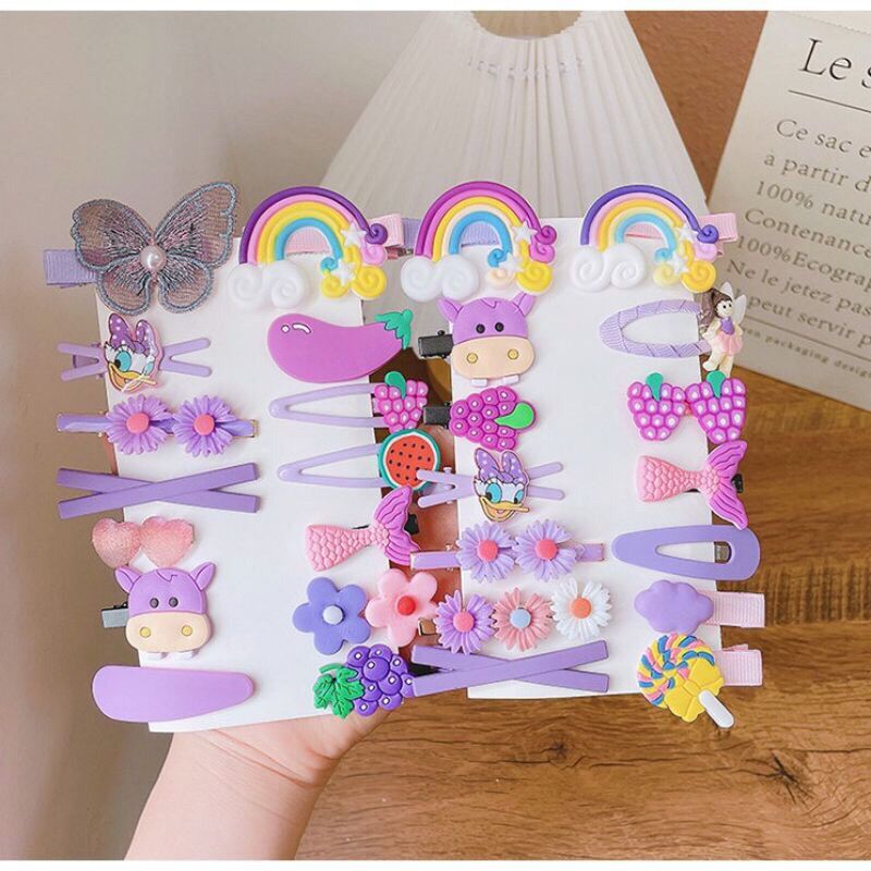 Sét 14 kẹp tóc mái cho bé