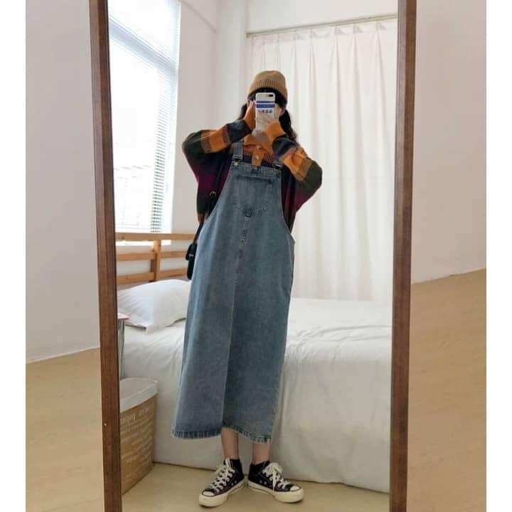 váy yếm bò siêu hót cho các quý cô