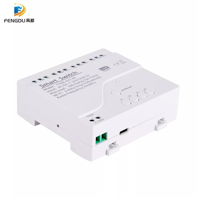 4ch on/off WiFi + RF on/off switch individual 4 lights (4ch Smart Switch)