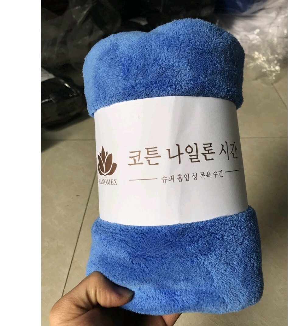 Khăn Tắm Hàn Quốc Màu Trơn Size Lớn 70cmx140cm