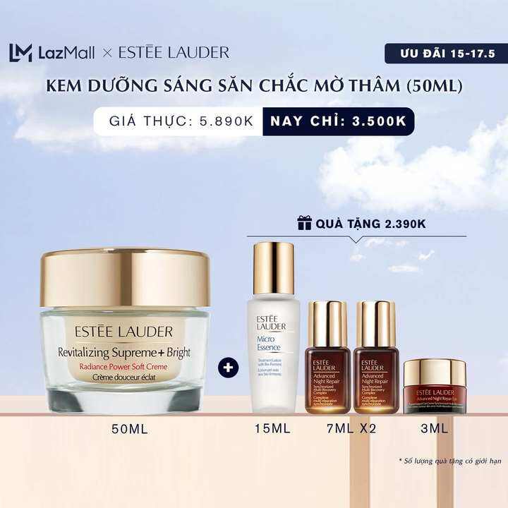 Kem dưỡng săn chắc mờ thâm Estée Lauder Revitalizing Supreme+ Bright Radiance Power Soft Crème 50ml Kem dưỡng sáng, săn chắc và chống lão hóa