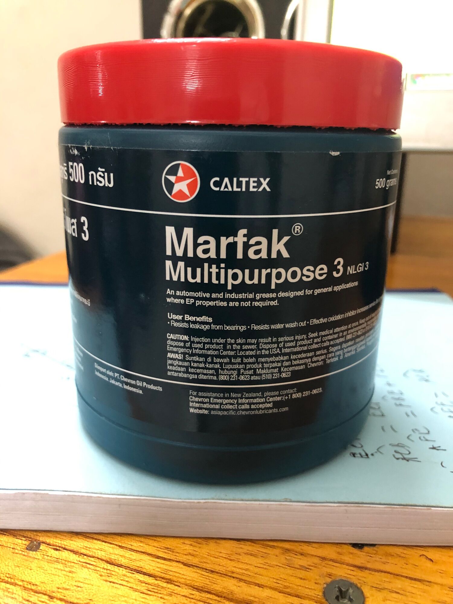 Mỡ bò bôi trơn đa dụng Caltex nhập khẩu Thái Lan 500g
