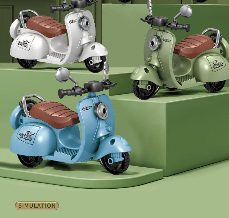 Mô hình đồ chơi xe vespa âm thanh đèn tỉ lệ 1:12