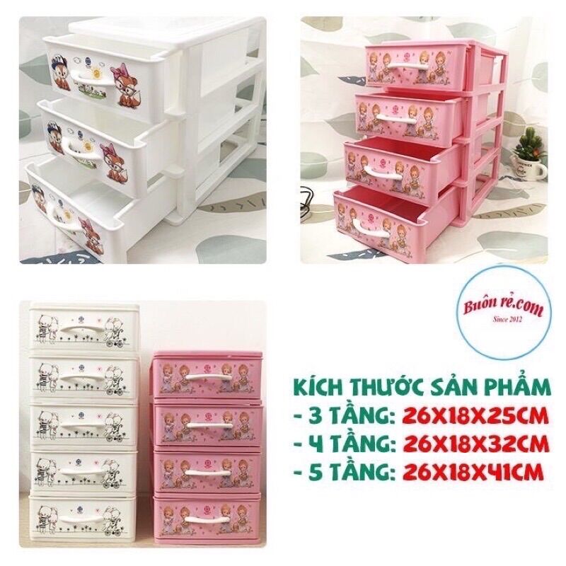 Tủ nhựa mini -tủ thuốc 5 tầng nhựa việt Nhật