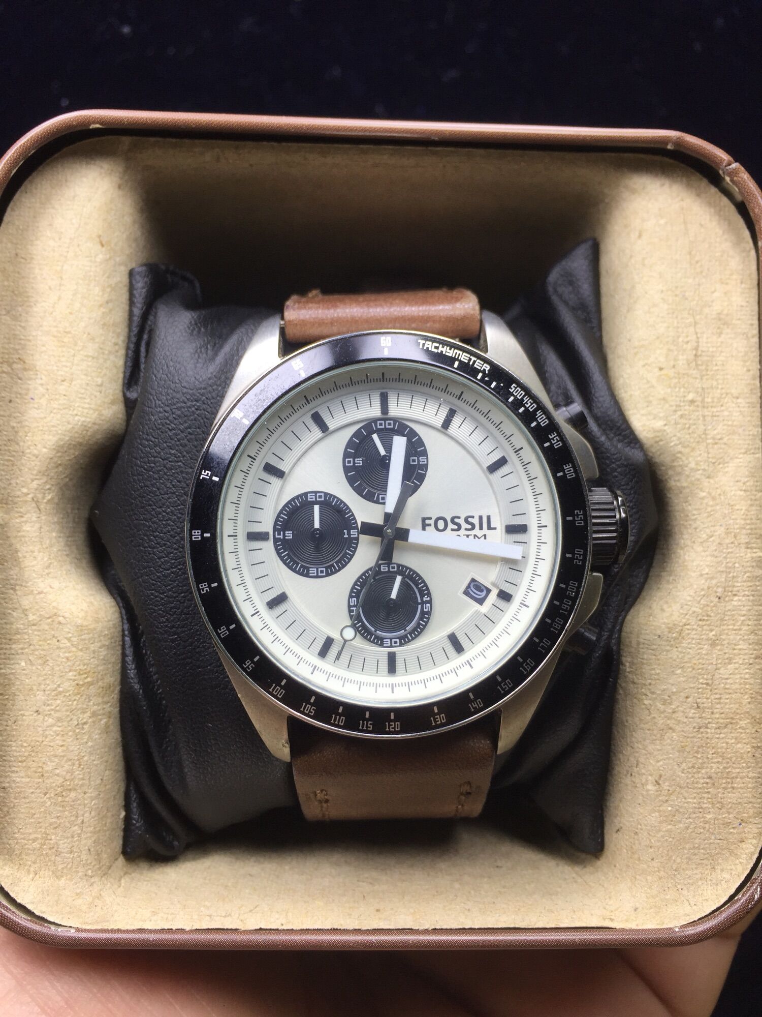 🎁Đồng hồ Si Nam 6 Kim hiệu Fossil, thương hiệu Mỹ🇺🇸 Full hộp.