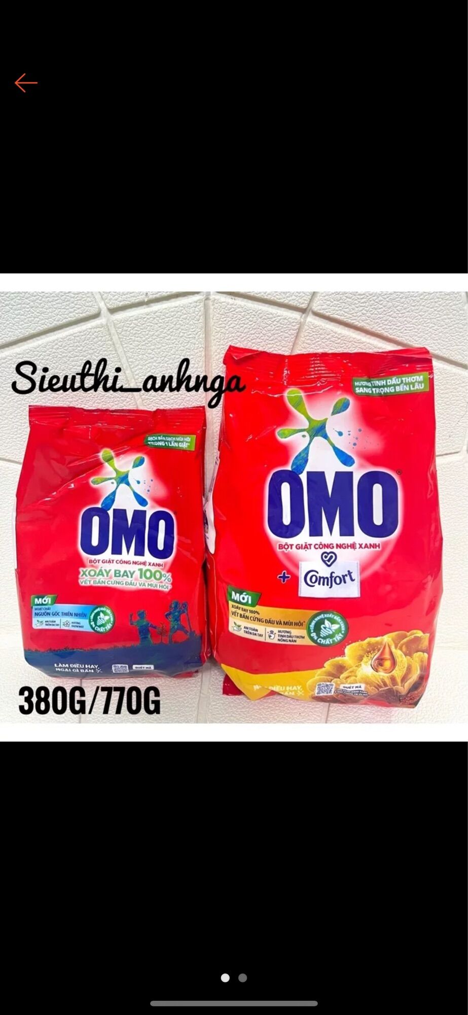 Bột giặt tay omo 800g/1,2kg hệ bọt thông minh mới