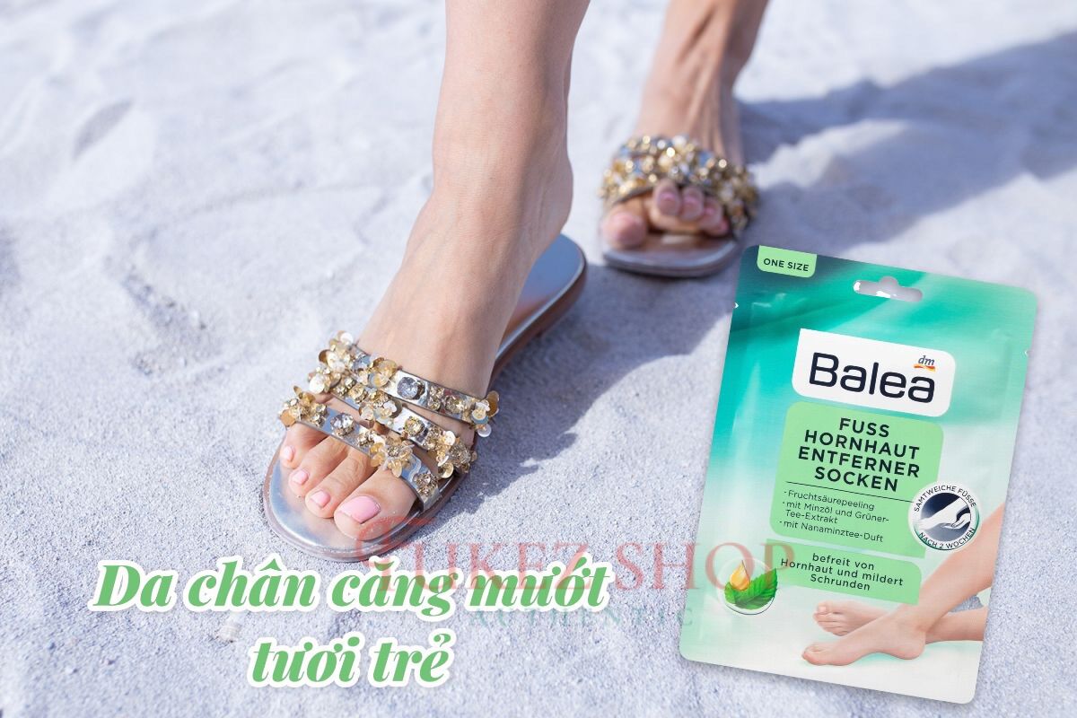 Mặt nạ ủ dưỡng da chân mịn màng Balea Đức