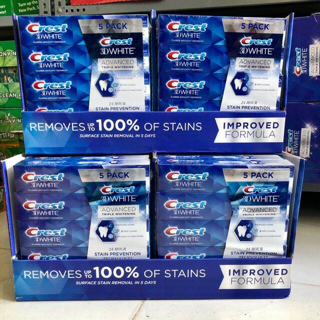 KEM ĐÁNH RĂNG CREST 3D WHITE ADVANCED của Mỹ 158Gr