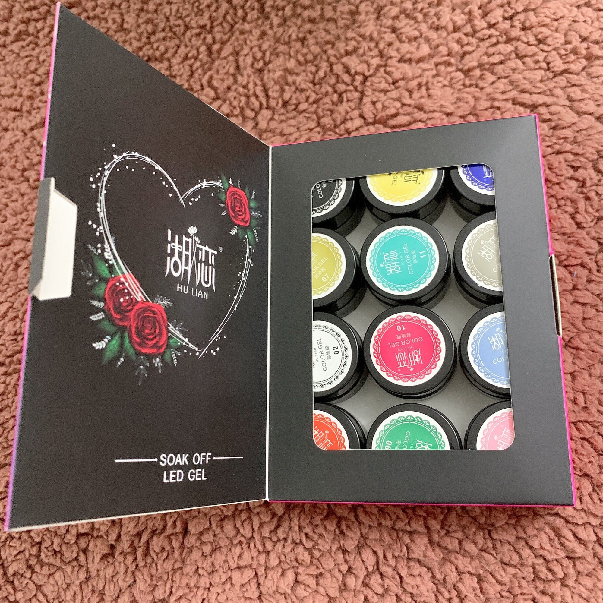Gel vẽ hulian 12 màu