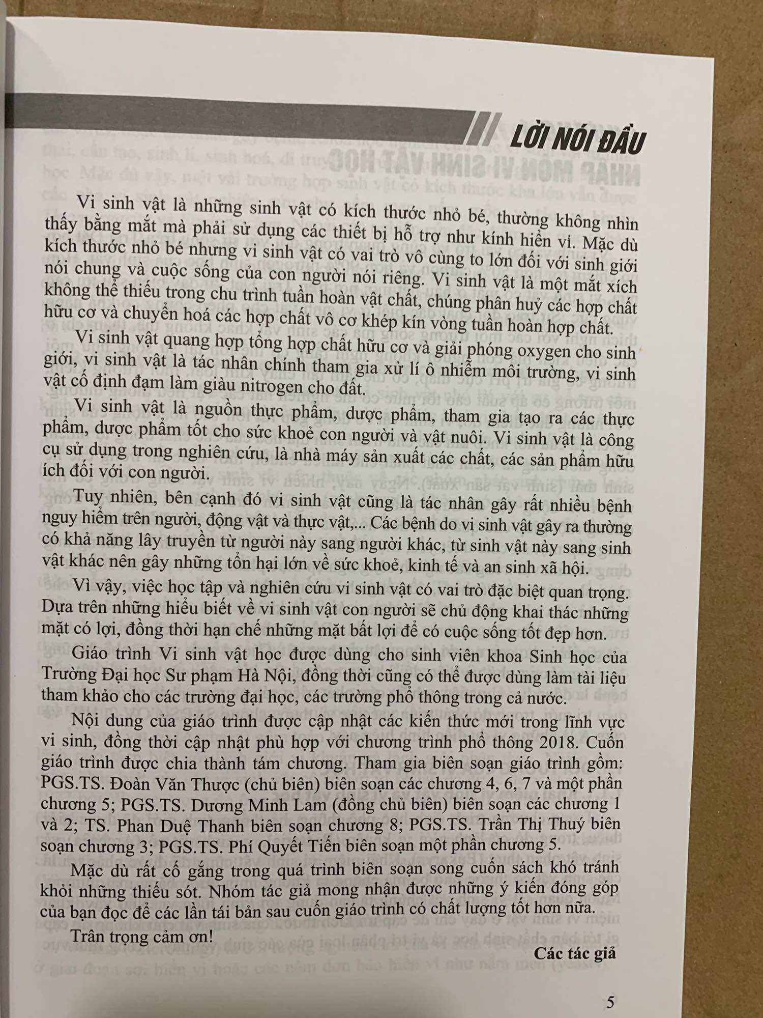 Giáo trình vi sinh vật học