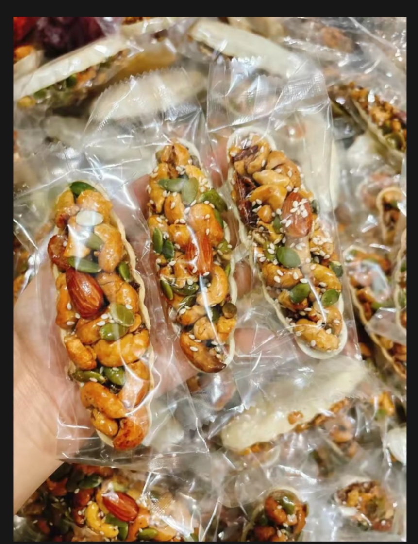 500mg bánh thuyền mix hạt