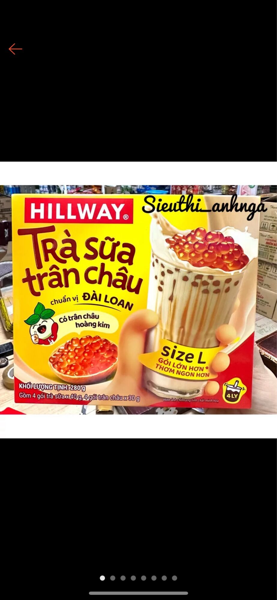 Trà sữa trân châu hoàng gia hillway 416g ..