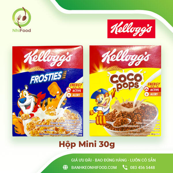 Ngũ cốc ăn sáng kellogg's cho bé, hộp mini 30g